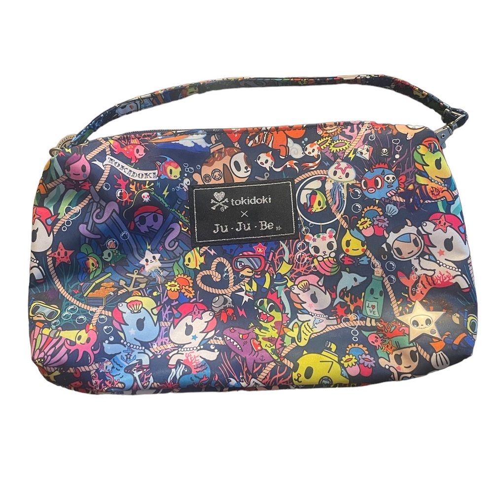 JU-JU-BE X TokiDoki Sea Punk Be Quick bag.13” strap will convert bag to wristlet